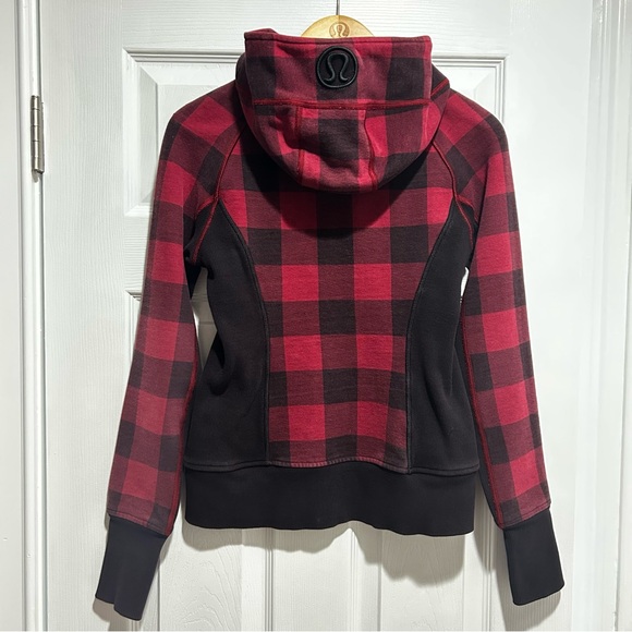 Flaw Lululemon Scuba Jacket Sz 4 Buffalo Check Lumberjacket - Picture 2 of 11